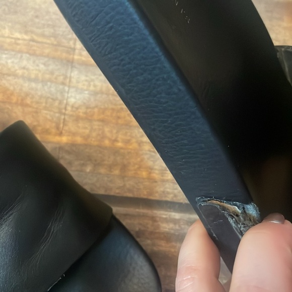 All Saints Black Slide Sandals size 8 - Picture 4 of 4